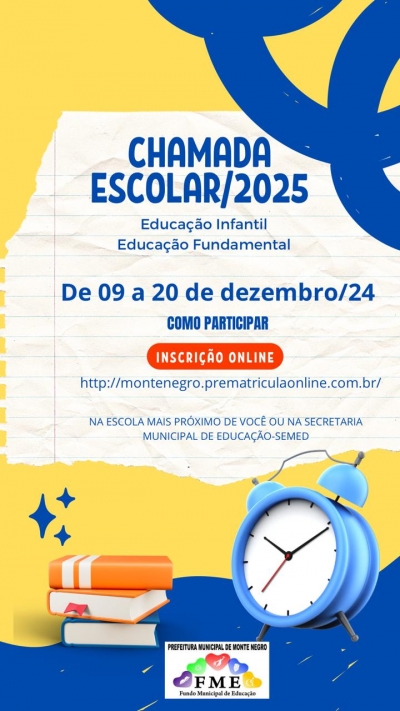 CHAMADA ESCOLAR 2025